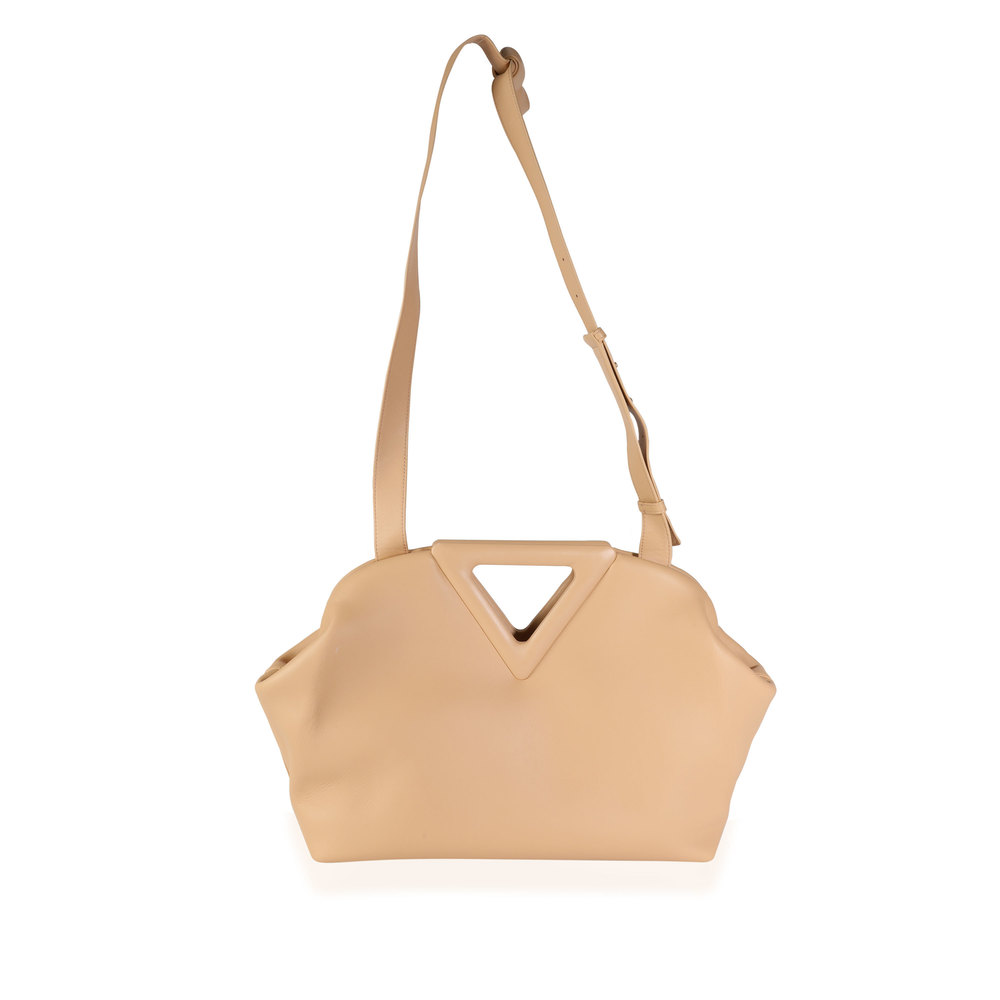 Bottega Veneta Almond Calfskin Leather Medium Point Bag - Picture 2 of 8